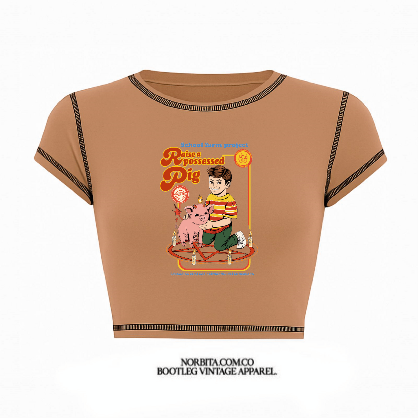 Norbita | Raise a possessed pig (GRIMBOI) baby tee