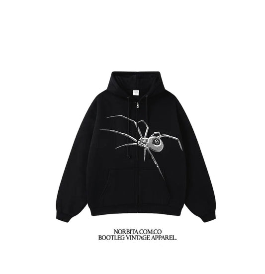 Norbita |S2 Bite spider Zip Up Hoodie