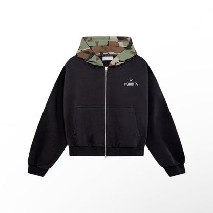 Norbita | Mask Camo [Dark] zip Hoodie