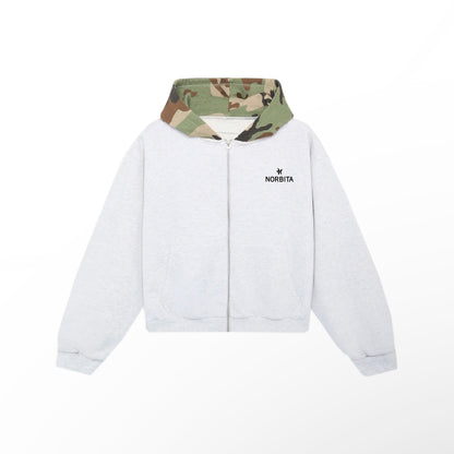 Norbita | Mask Camo [Gris] zip Hoodie