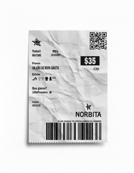 NBTicket 🎟️ (Rifa) 1 Año de ropa gratis.