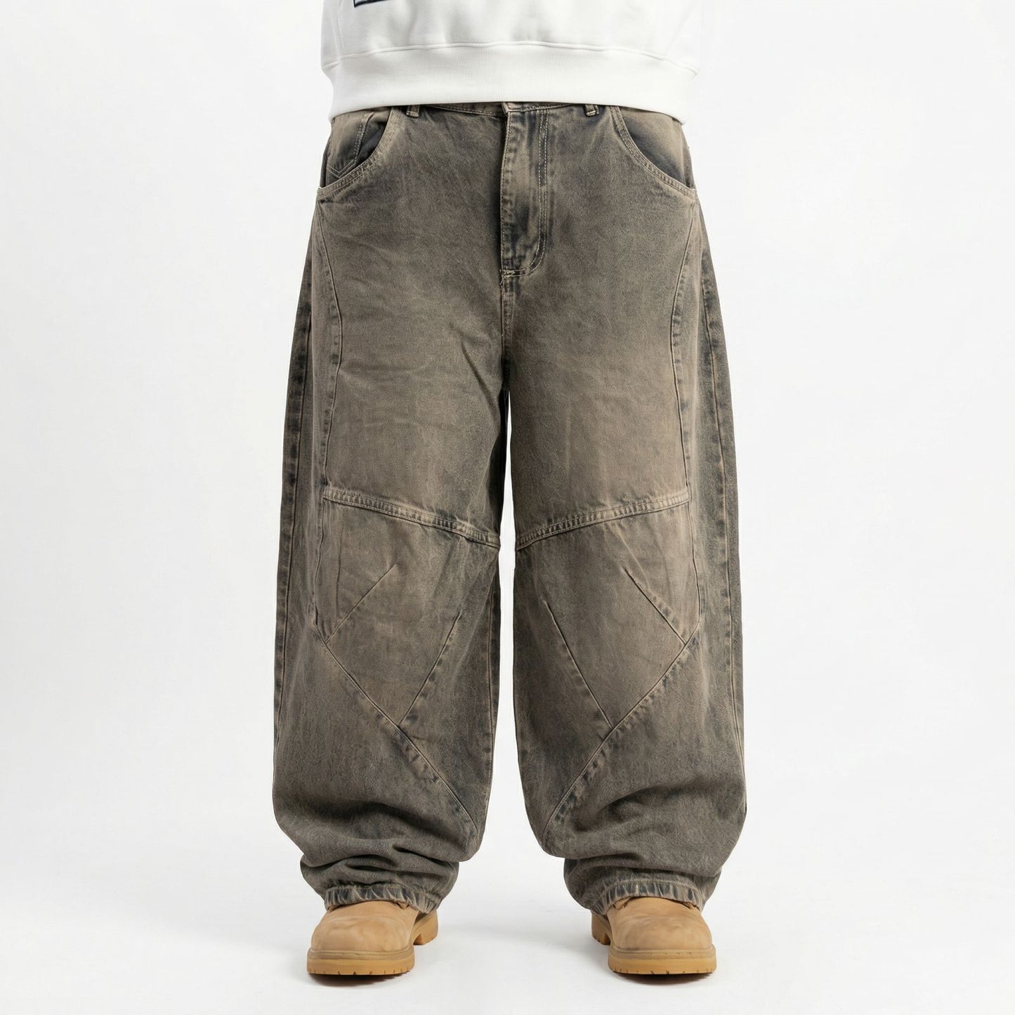Norbita | Panel Ash Baggy Jeans