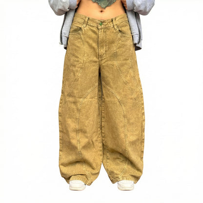 Norbita | Desert Wave Panel Baggy Jeans