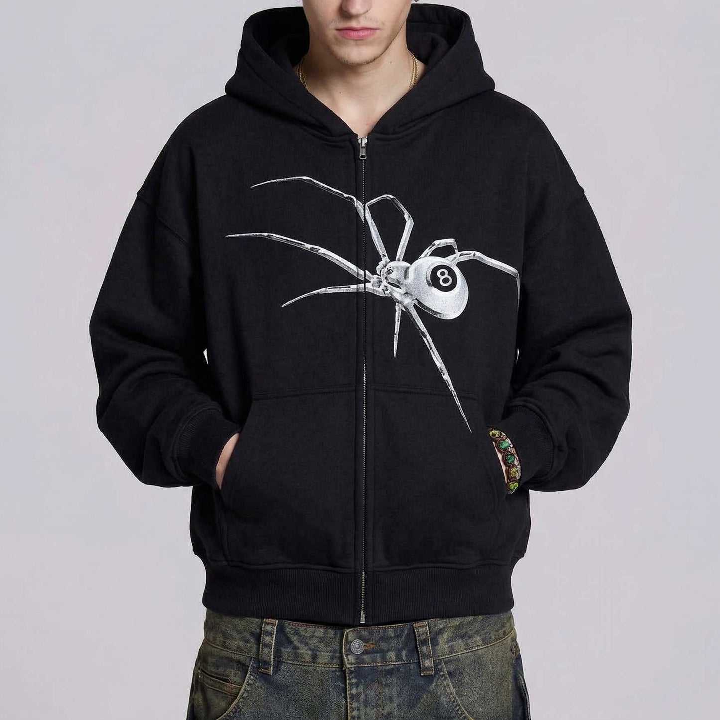 Norbita | Bite spider Zip Up Hoodie