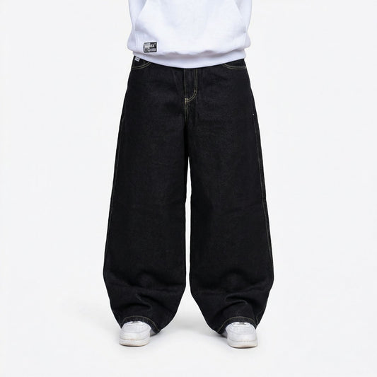 Norbita | Phantom Black Baggy Jeans