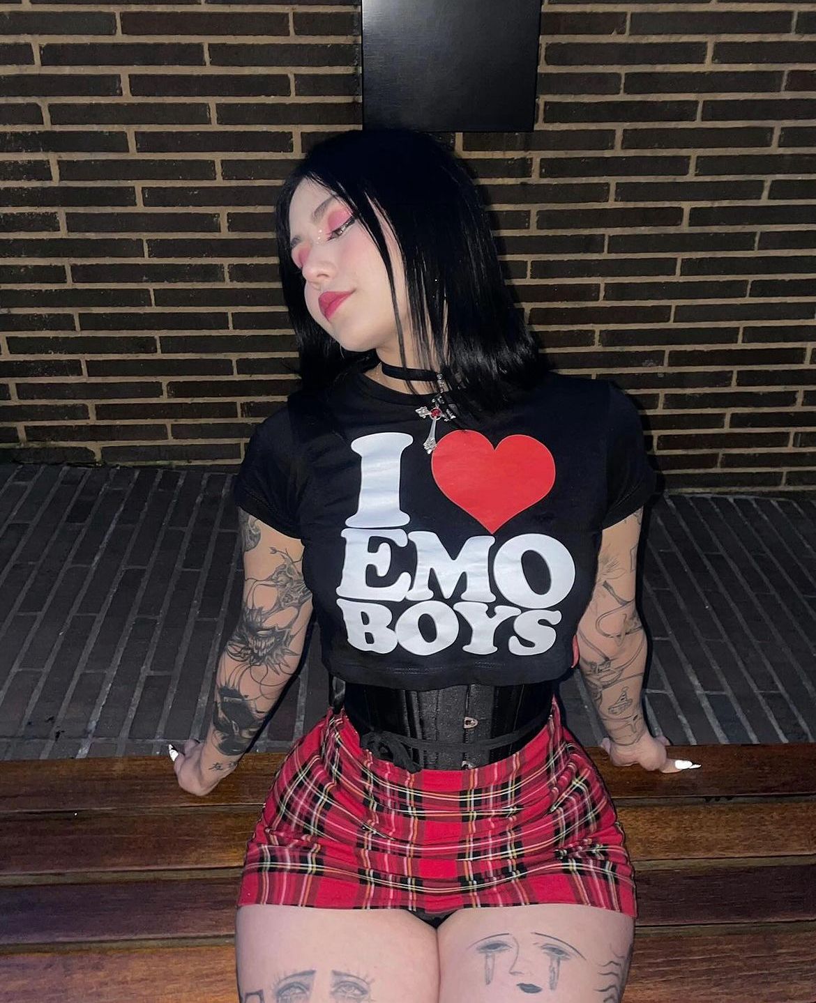Norbita | i love emo boys baby tee