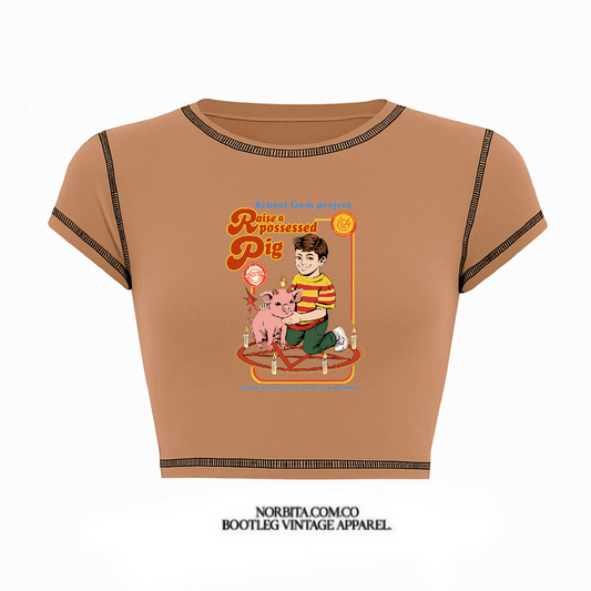 Norbita | Raise a possessed pig (GRIMBOI) baby tee