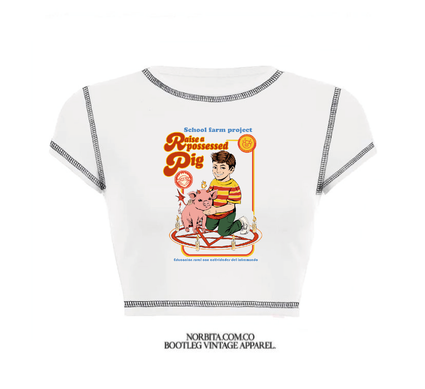 Norbita | Raise a possessed pig (GRIMBOI) baby tee