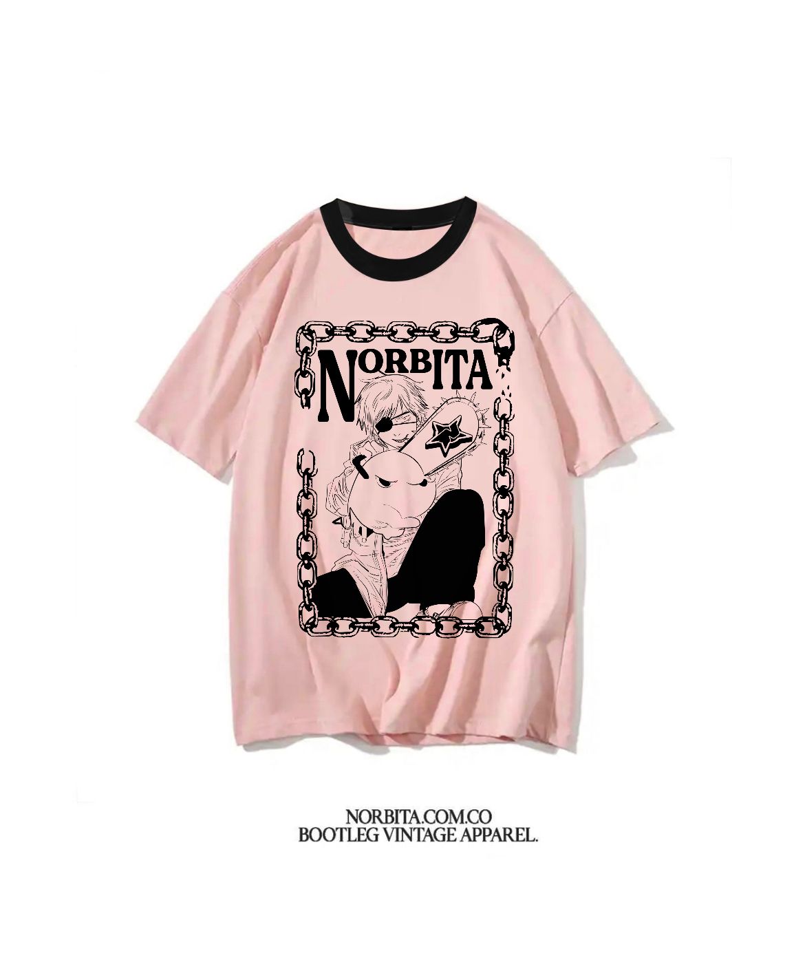 Norbita | S3 Pochita Chainsawman T- Shirt Rosado