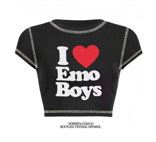 Norbita | i love emo boys baby tee