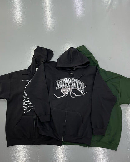 Norbita | Current Spider Zip Up Hoodie