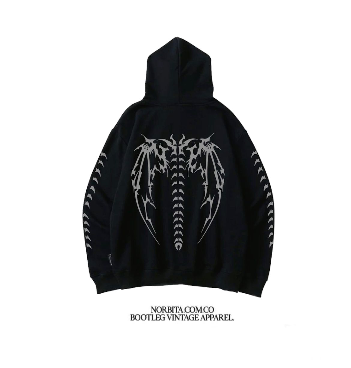 Norbita | Spiney Wings Zip Up Hoodie