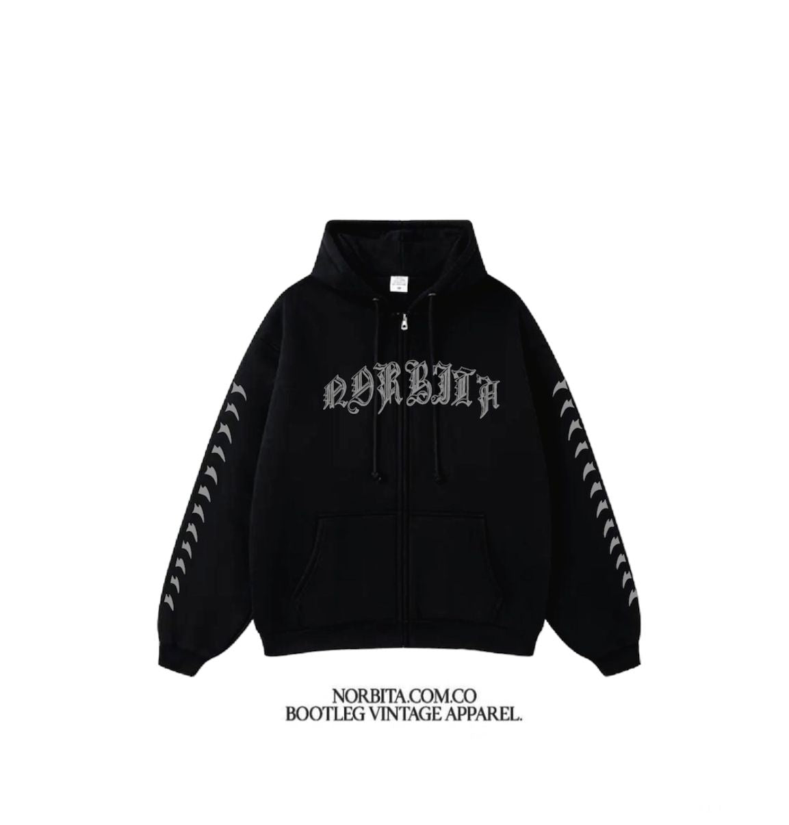 Norbita | Spiney Wings Zip Up Hoodie